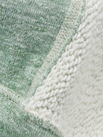 loop and weft big loopback fleece side panel sweatshirt green stitching