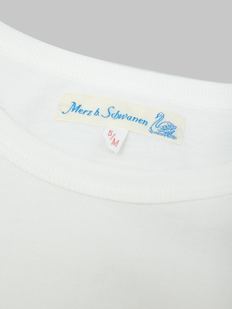 merz b schwanen good originals loopwheeled Tshirt classic white inner tag