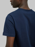 merz b schwanen good originals loopwheeled Tshirt classic fit blue back details