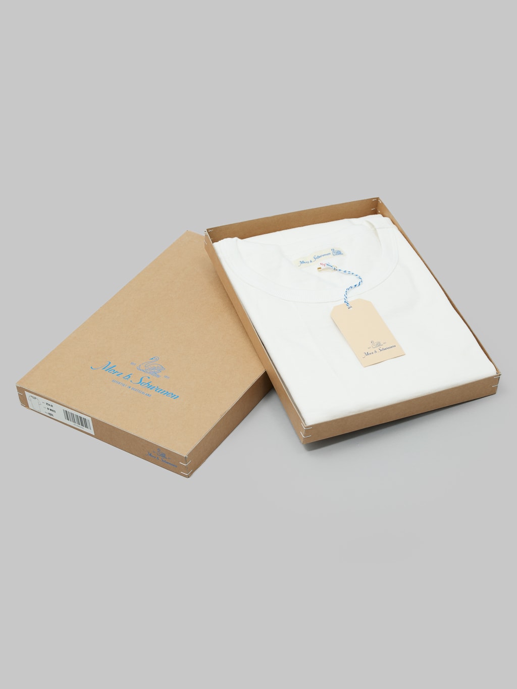 merz b schwanen 2S14 loopwheeled Tshirt heavy relaxed fit white packaging