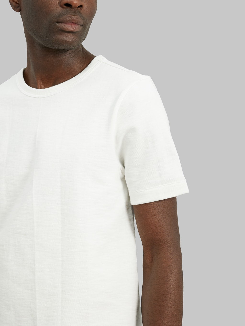 merz b schwanen 2S14 loopwheeled Tshirt heavy relaxed fit white sleeve