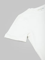 merz b schwanen 2S14 loopwheeled Tshirt heavy relaxed fit white sleeve closeup
