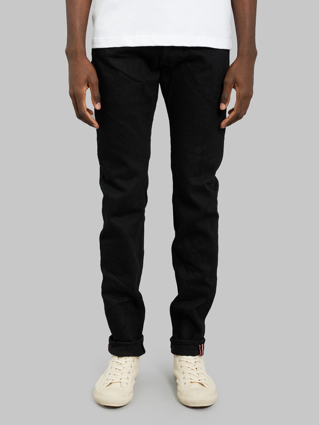 oni denim 622zr bkbk 20oz secret black denim relax tapered front fit