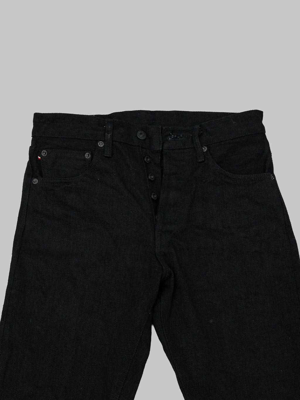 oni denim 622zr bkbk 20oz secret black denim relax tapered mid rise