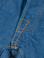 pure blue japan BG 013 blue gray slim tapered jeans stitching