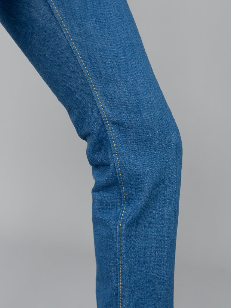 pure blue japan BG 013 blue gray slim tapered jeans inseam