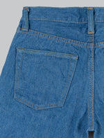 pure blue japan BG 013 blue gray slim tapered jeans back pocket