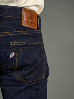 Pure Blue Japan Broken Twill Slim Tapered Jeans Back Pocket