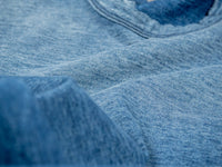 Pure Blue Japan Indigo Dyed Crewneck T-Shirt (Sunburned) Fabric
