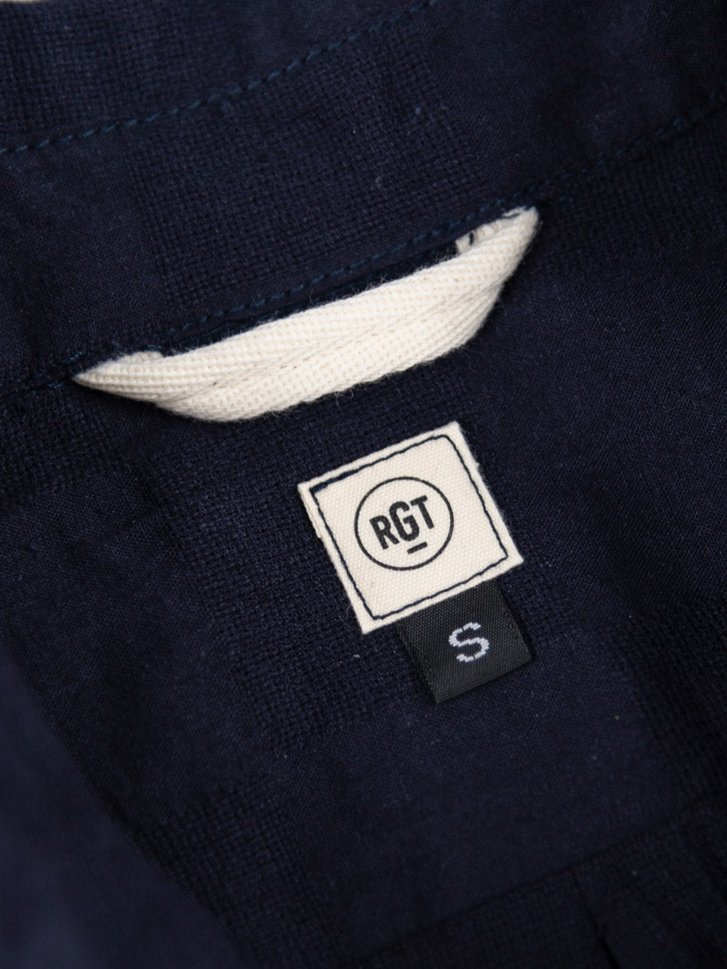 rogue territory jumper shirt navy checkered  logo label
