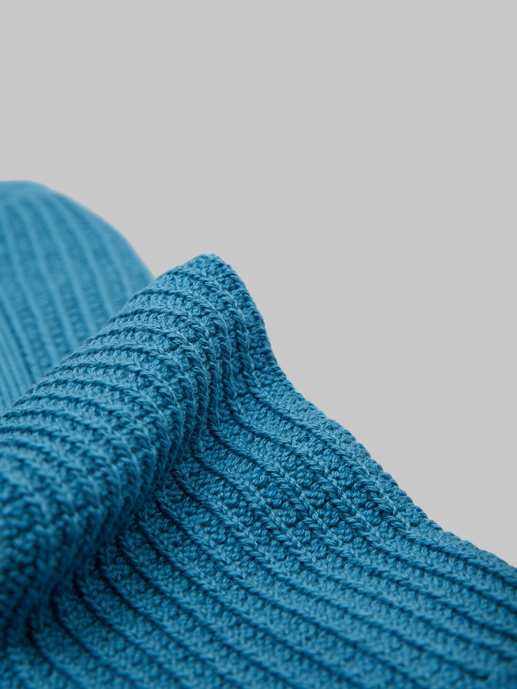 rototo cotton waffle crew socks light blue texture premium cotton