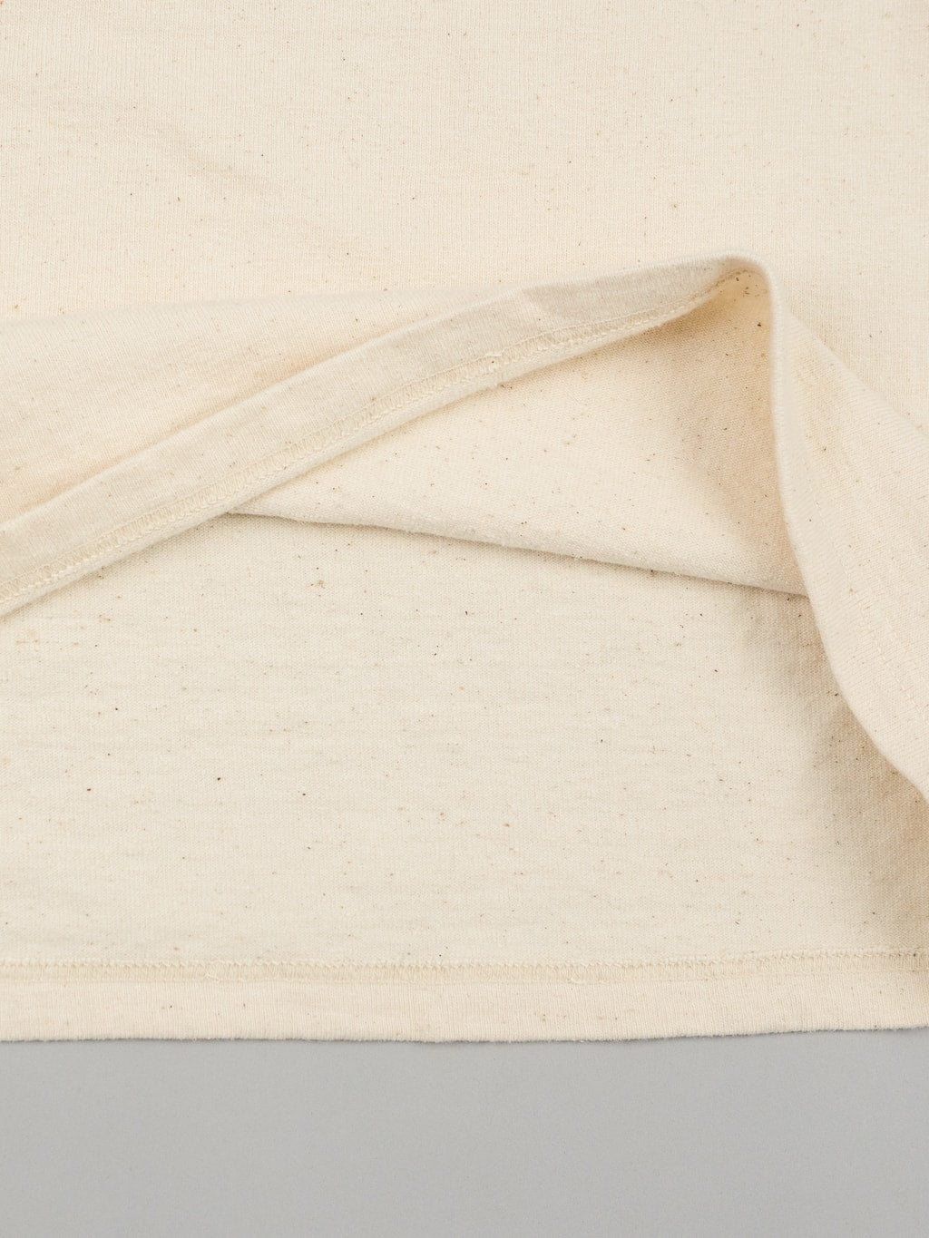 samurai jeans japanese cotton slub tshirt henley natural interior