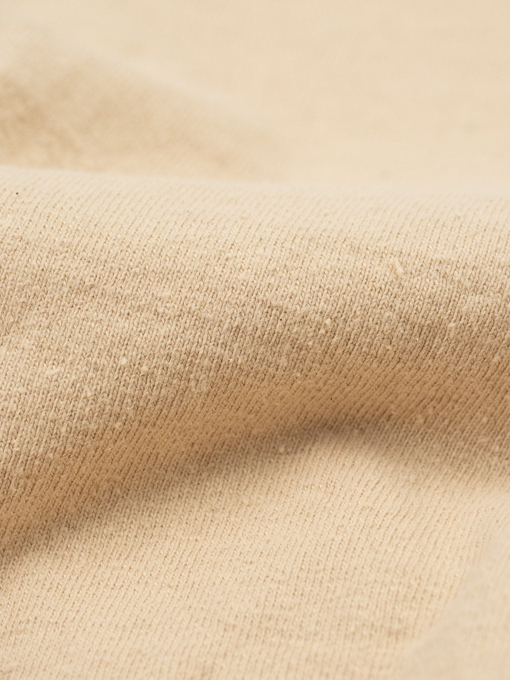 samurai jeans japanese cotton slub crew neck tshirt kuri texture closeup