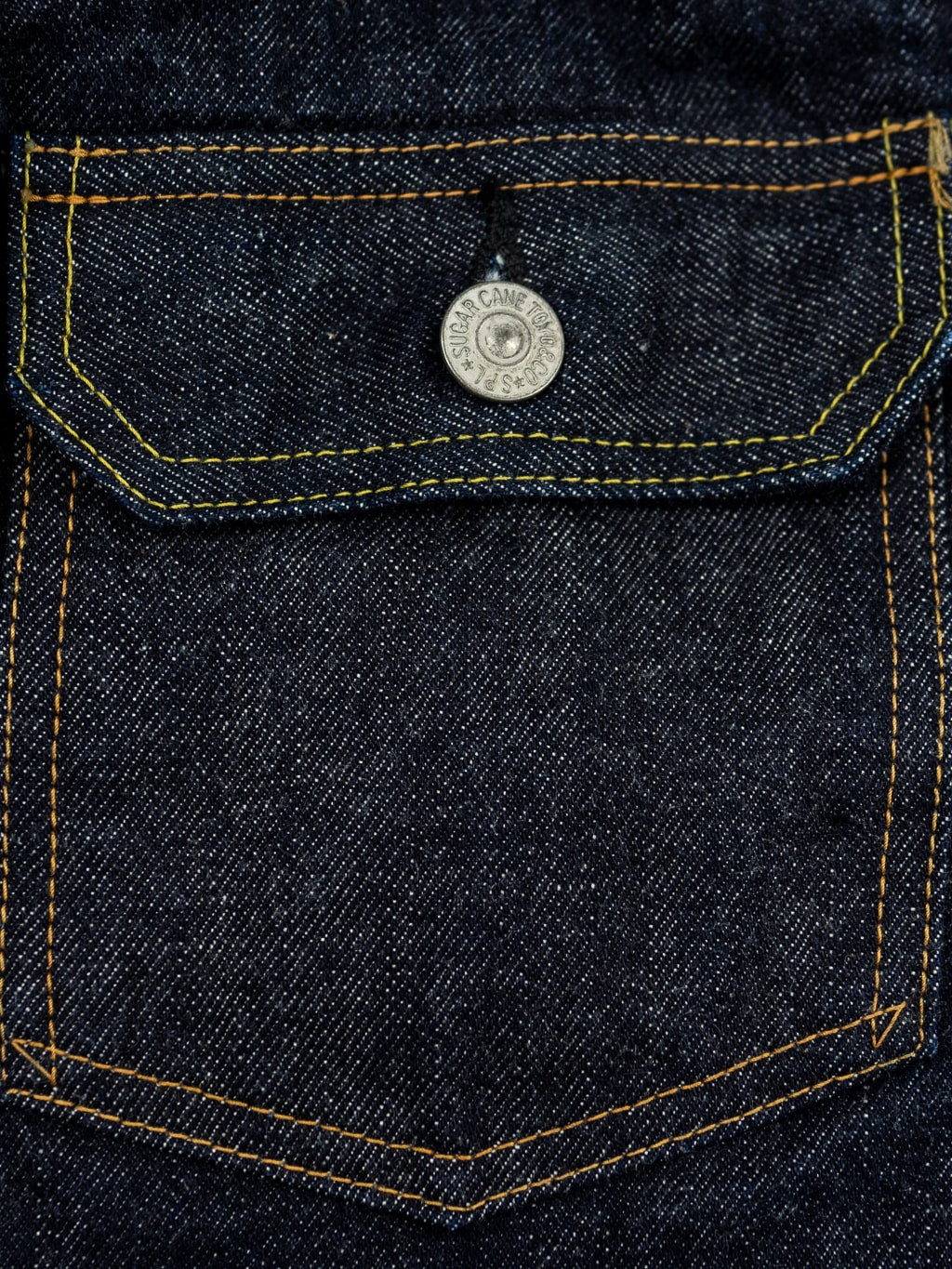 sugar cane 1953 type II denim jacket  iron buttons