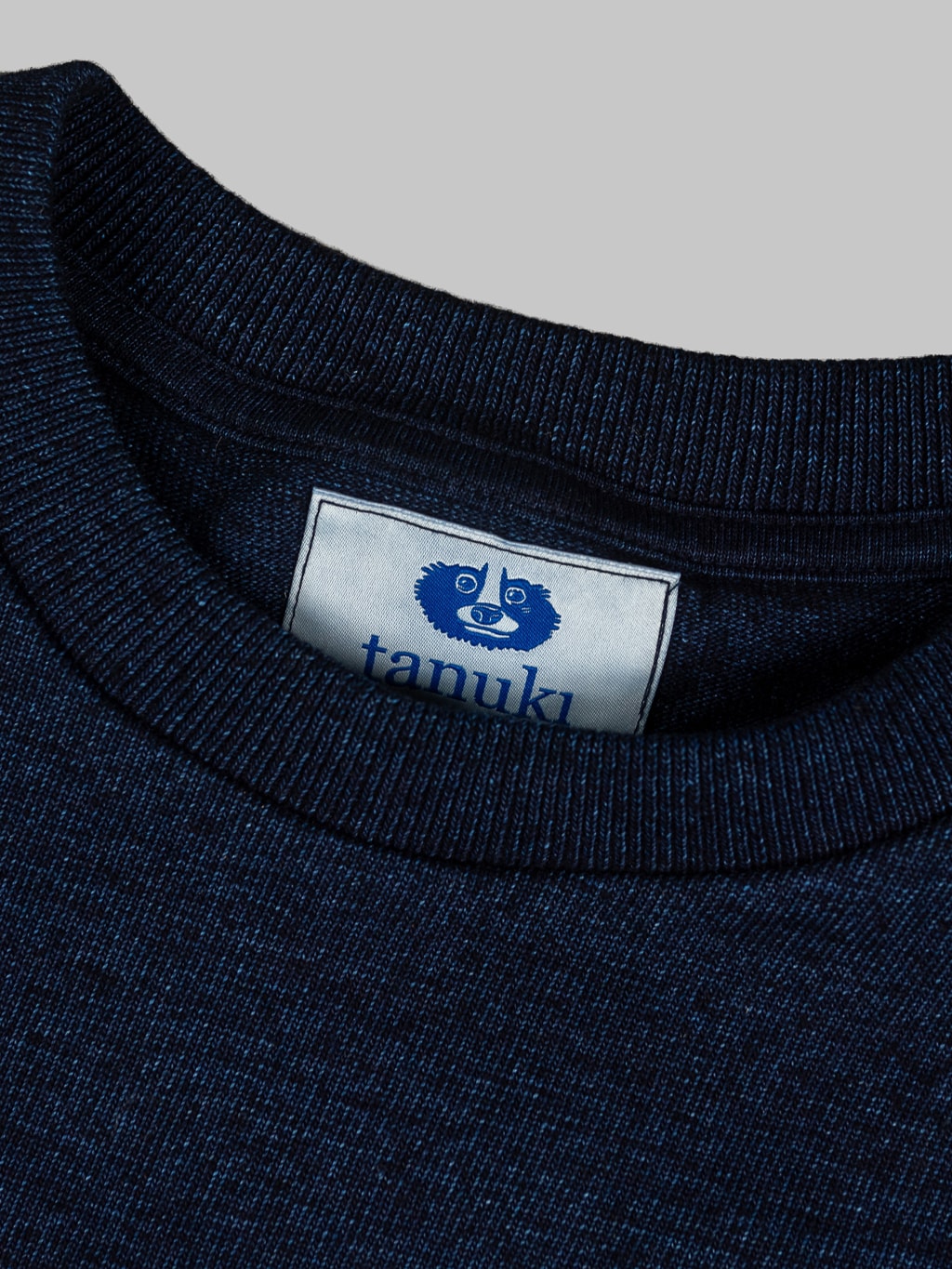 tanuki HSS Heavy Shinkai TShirt indigo interior tag