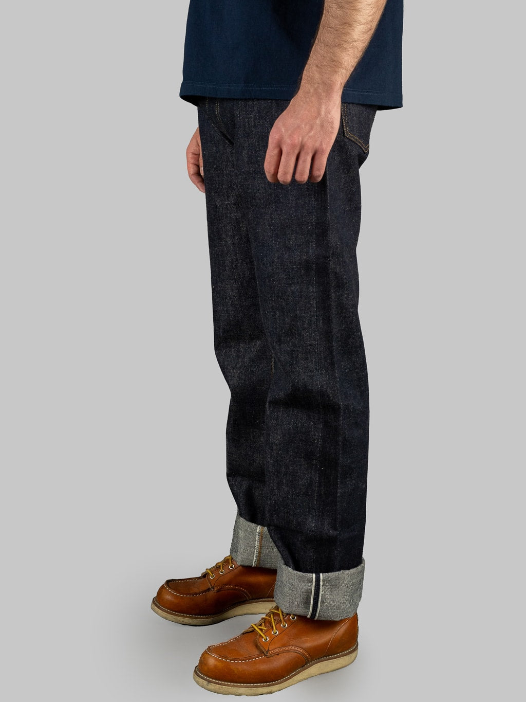 tcb 50s regular straight indigo selvedge japanese jeans  side fit