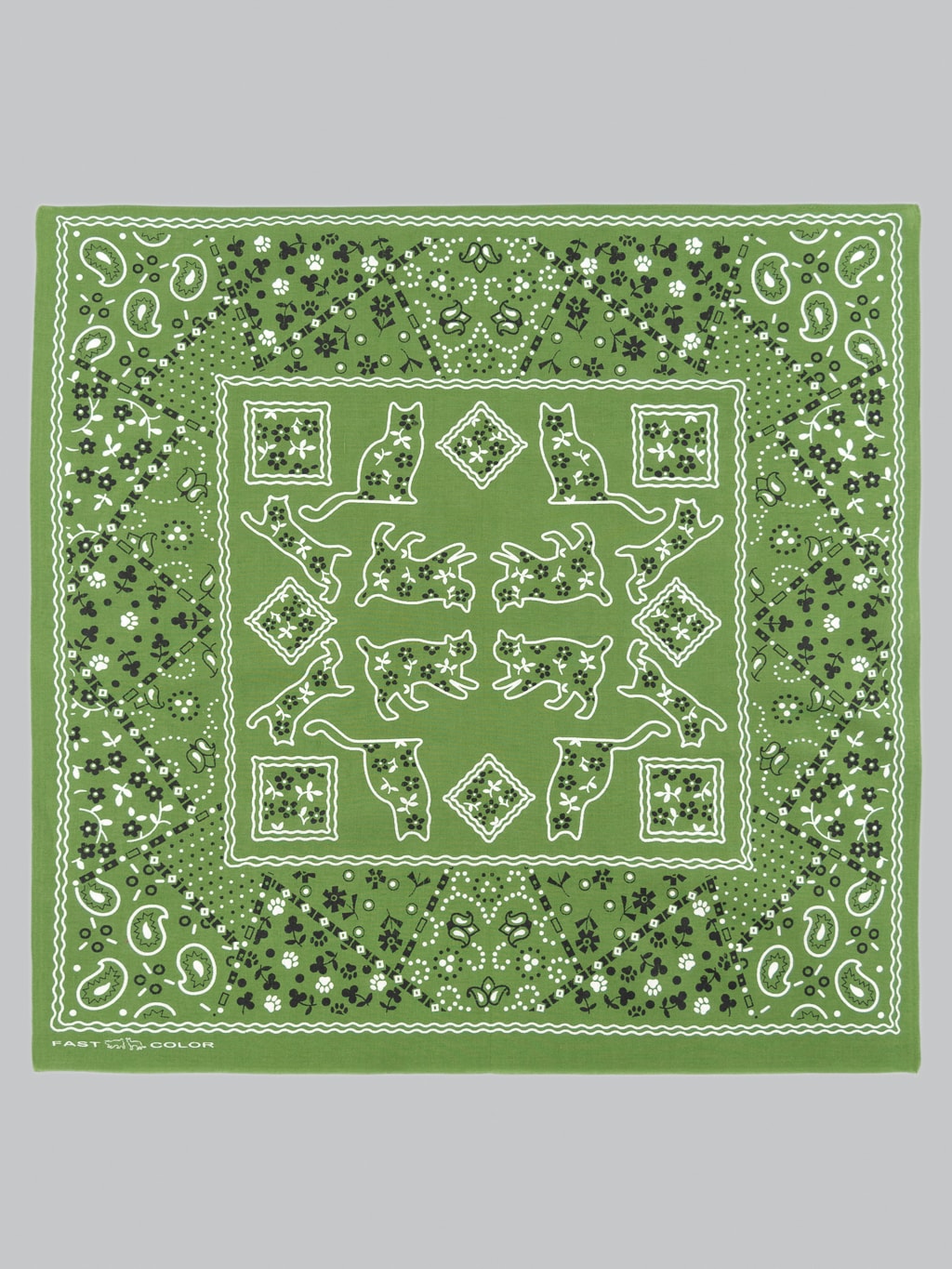 tcb cat bandana green