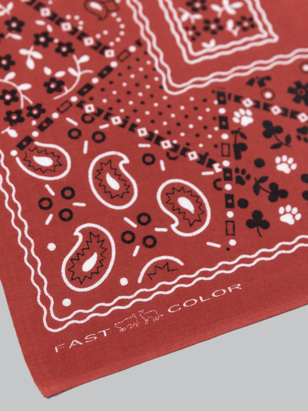 tcb cat bandana red cotton