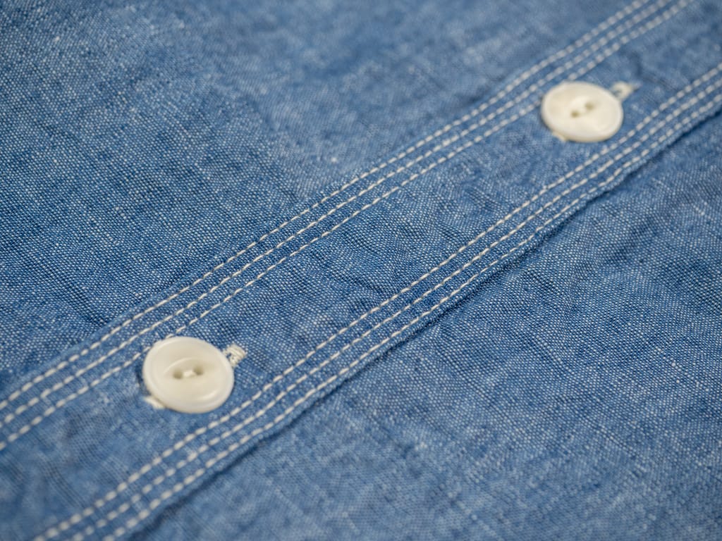UES Chambray Work Shirt Buttons