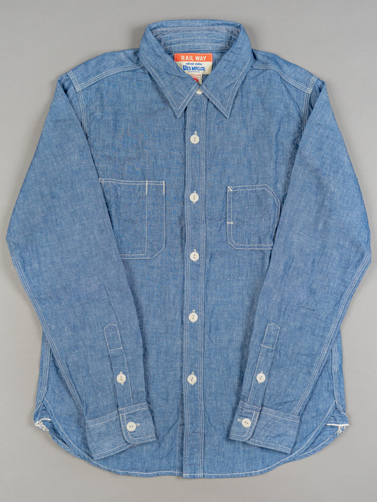 UES Chambray Work Shirt Front