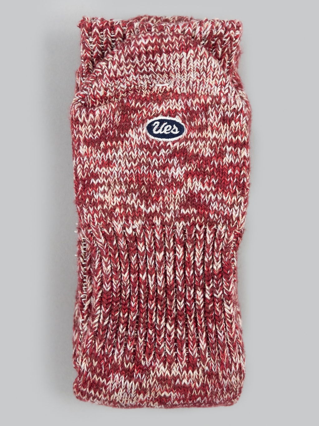 ues denim crew length socks red japan made