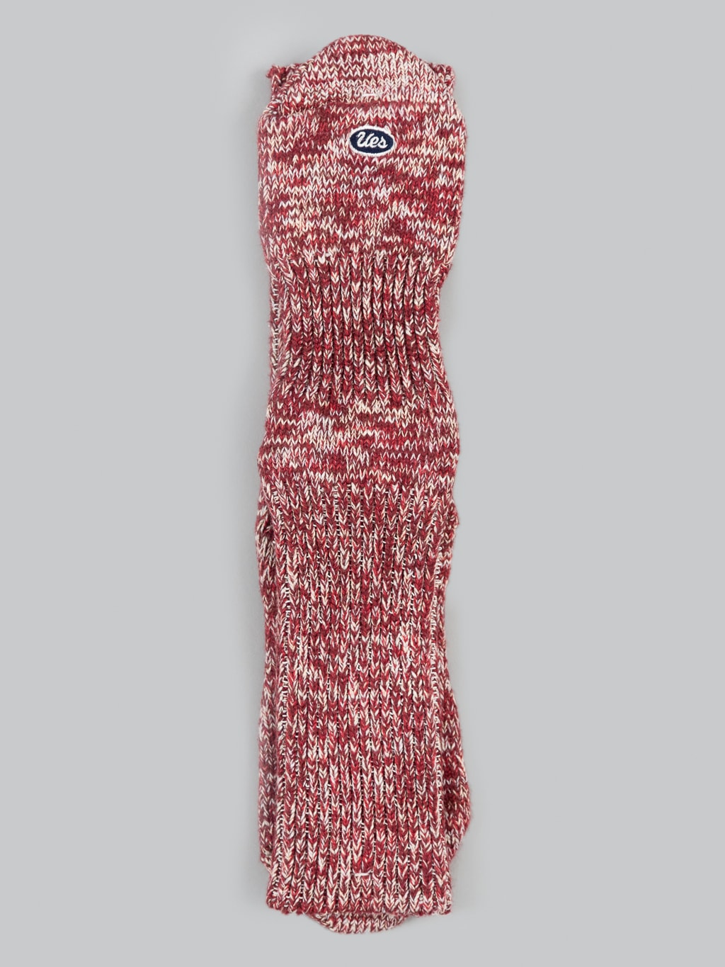 ues denim crew length socks red
