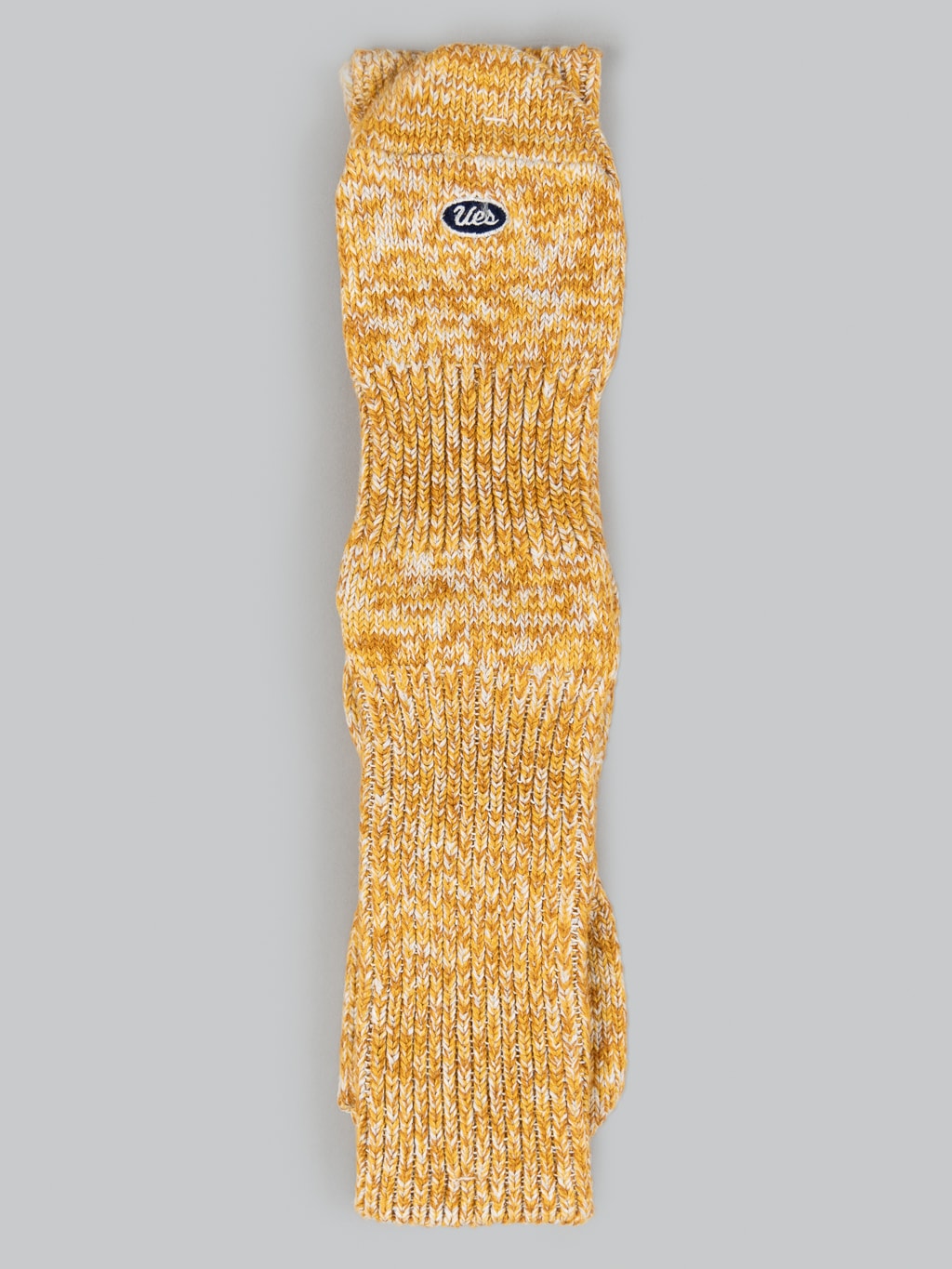 ues denim crew length socks yellow