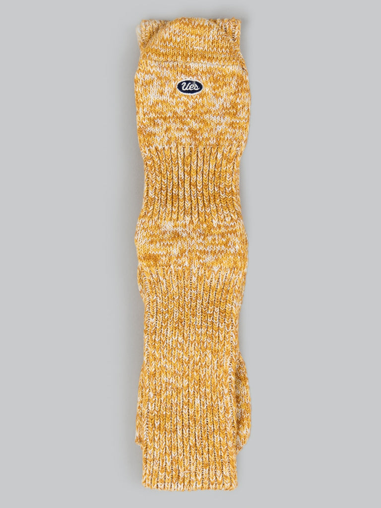 ues denim crew length socks yellow