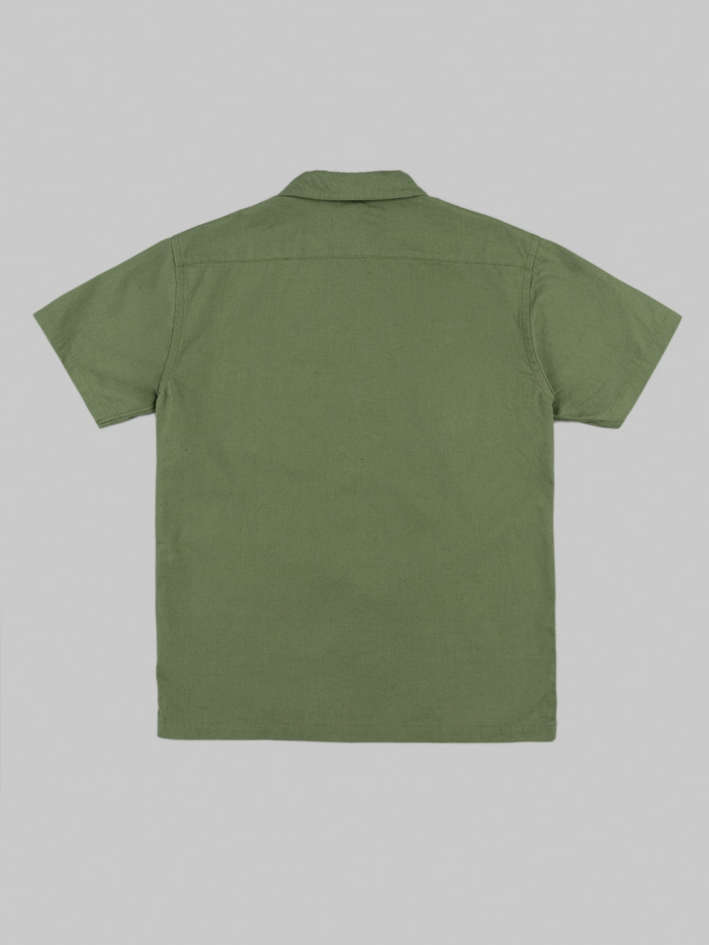 ues denim mechanic shirt sleeves shirt sage green back