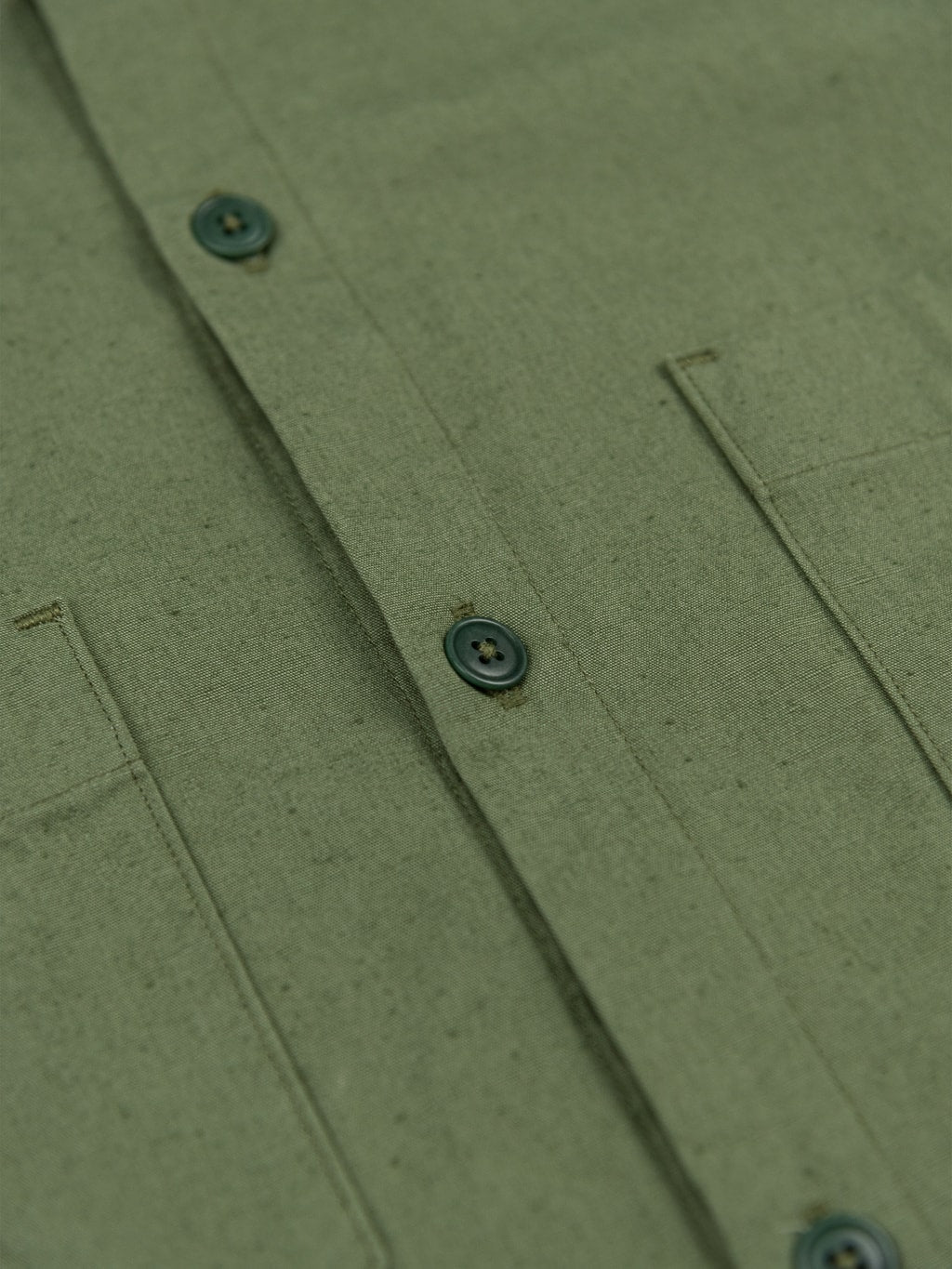 ues denim mechanic shirt sleeves shirt sage green buttons