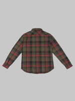 ues extra heavy selvedge flannel shirt red  100 cotton