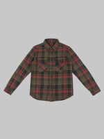ues extra heavy selvedge flannel shirt red 15.5 oz