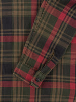 ues extra heavy selvedge flannel shirt red sleeve