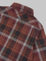 ues extra heavy selvedge flannel shirt wine seams