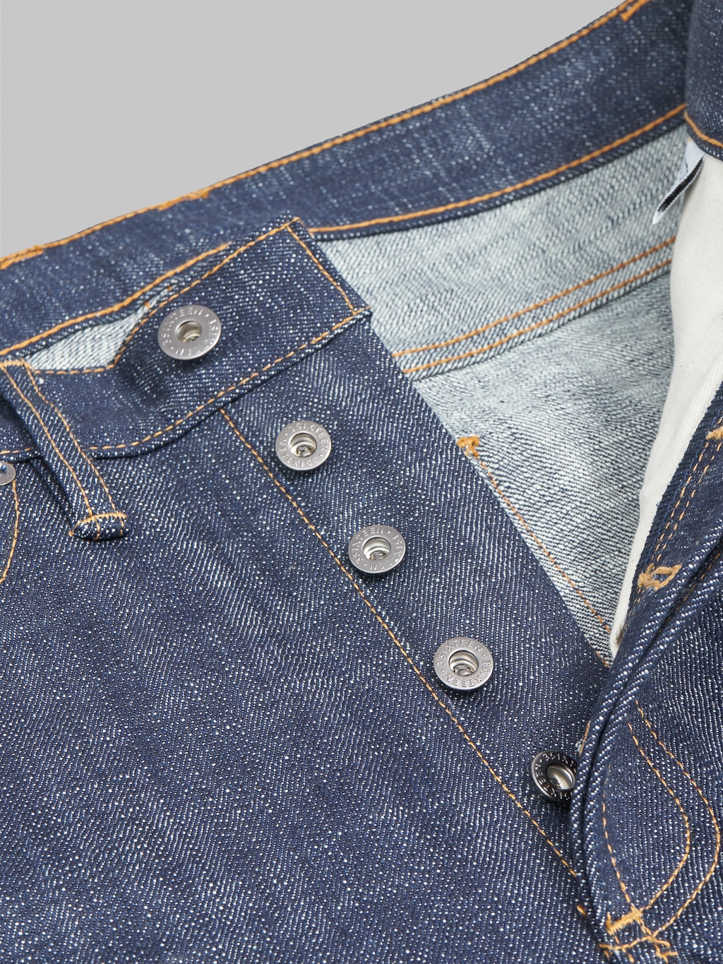 3sixteen CT 102xn 20th Anniversary Natural Indigo Jeans buttons