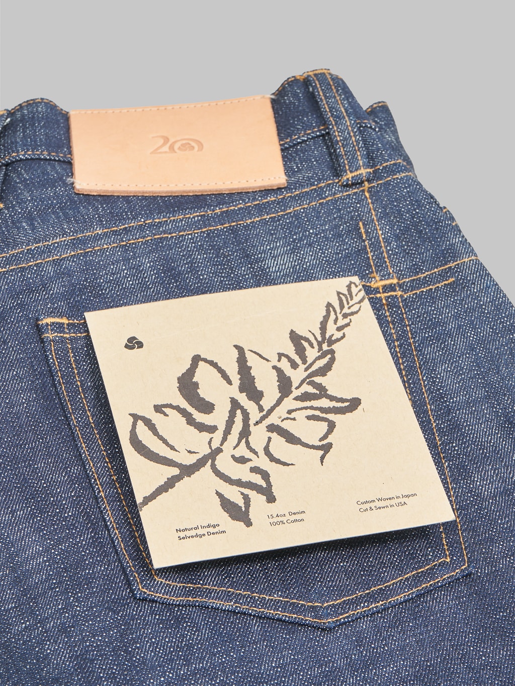 3sixteen CT 102xn 20th Anniversary Natural Indigo Jeans pocket flasher