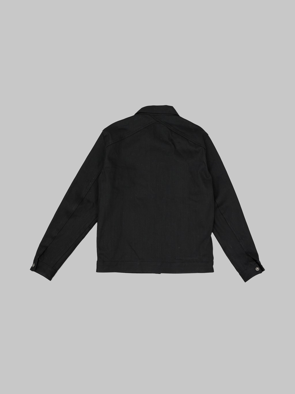 3sixteen type III denim jacket double black back view