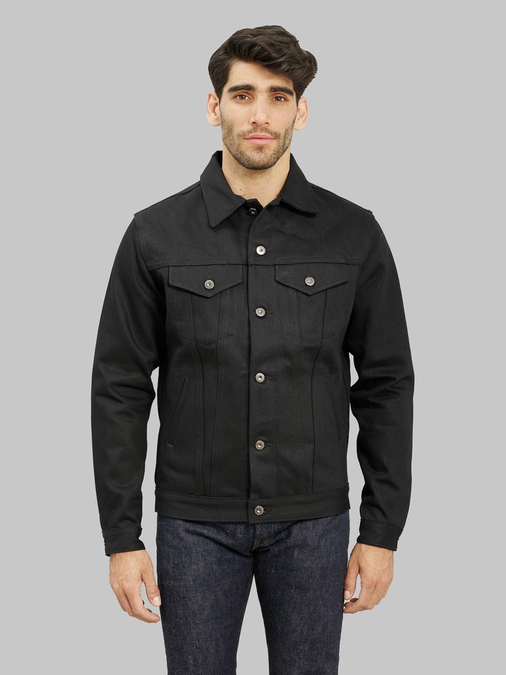3sixteen type III denim jacket double black selvedge front fit