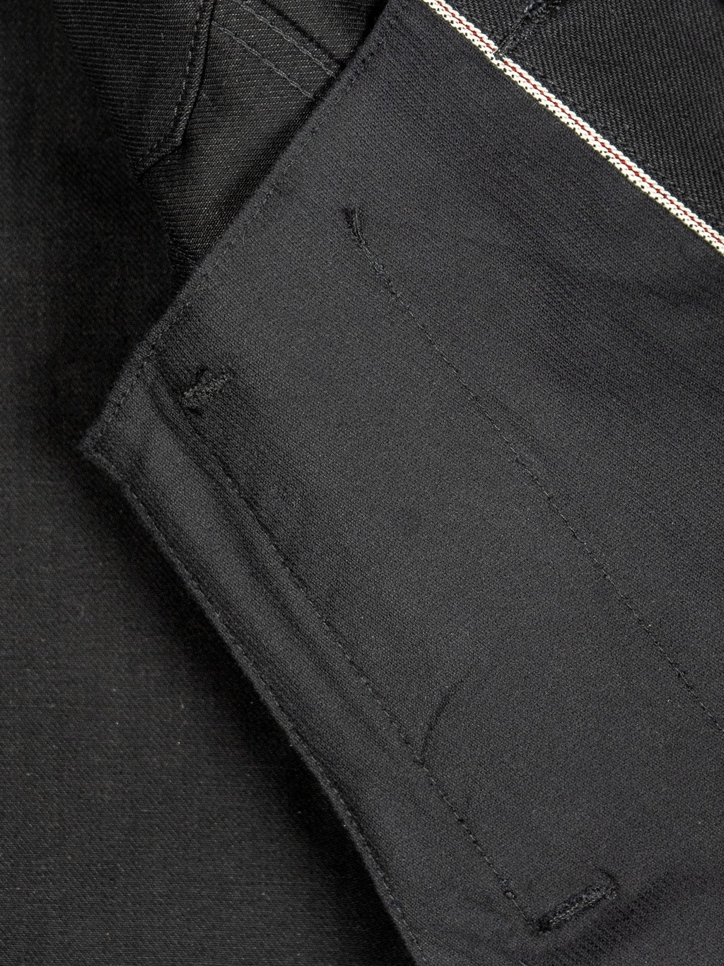 3sixteen type III denim jacket double black interior pocket detail