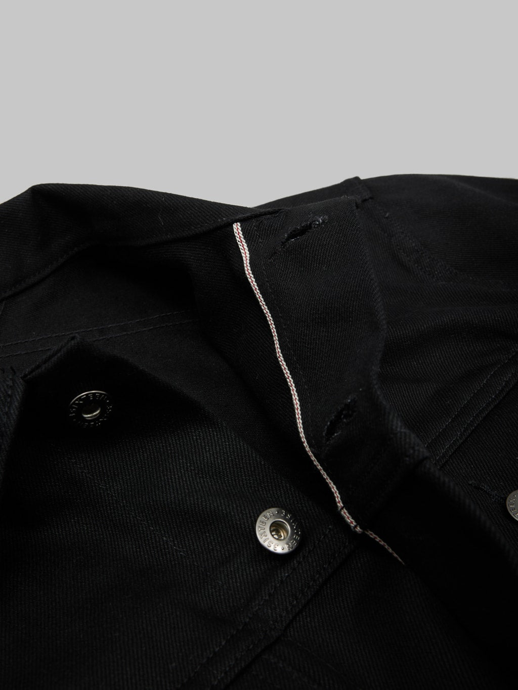3sixteen type III denim jacket double black selvedge red stitching
