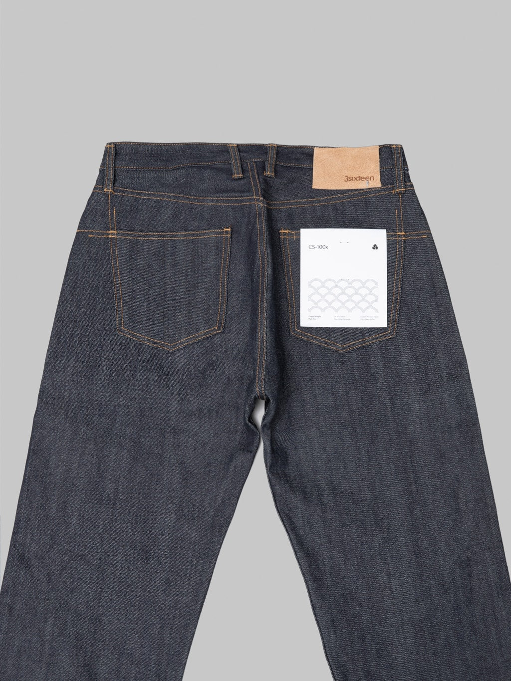 3sixteen CS 100 Classic Straight Jeans back detail