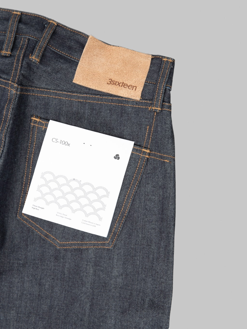 3sixteen CS 100 Classic Straight Jeans pocket flasher