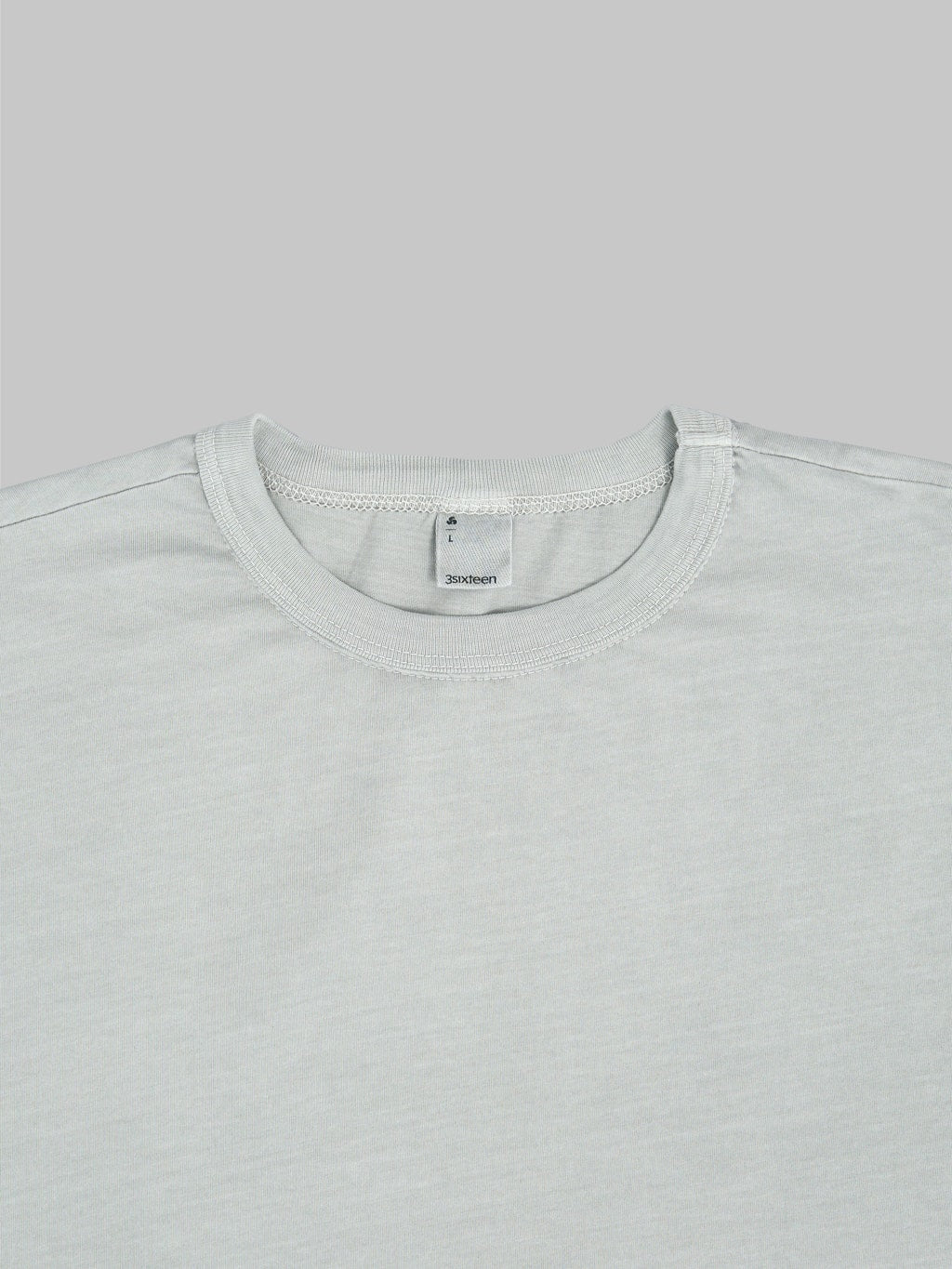 3sixteen garment dyed pima tshirt ash collar