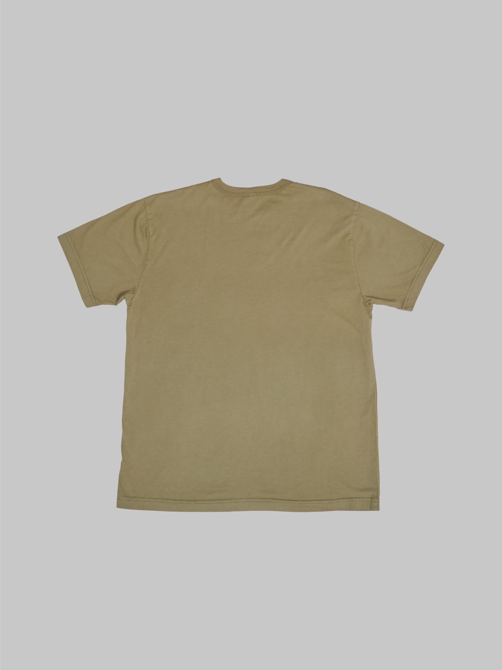 3sixteen garment dyed pima tshirt military green  front