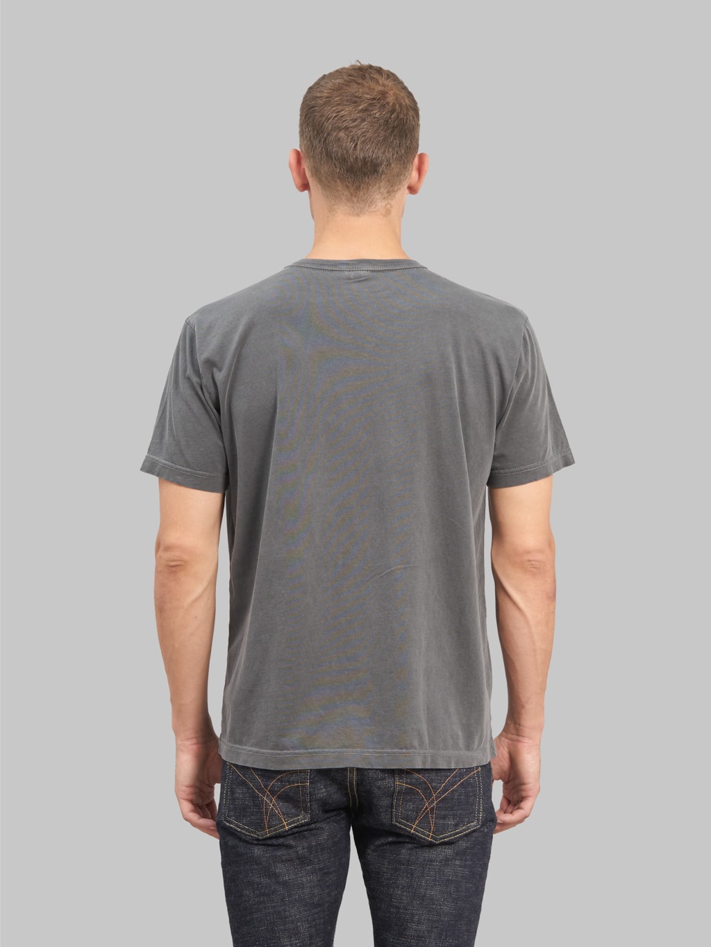 3sixteen garment dyed pima tshirt smoke back fit