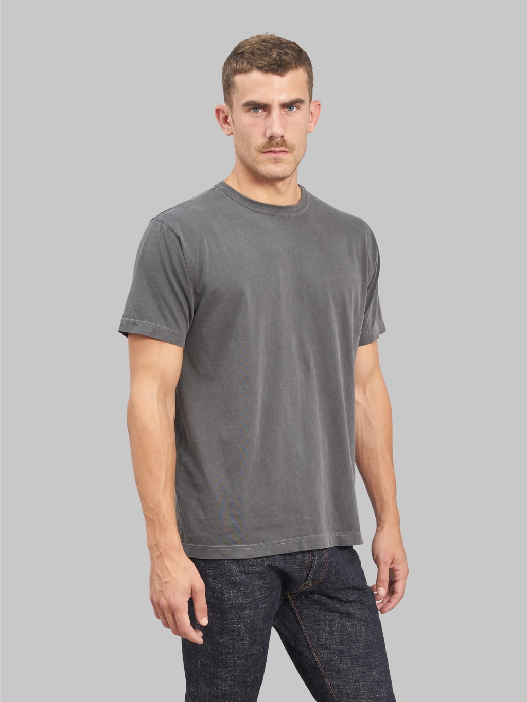 3sixteen garment dyed pima tshirt smoke style