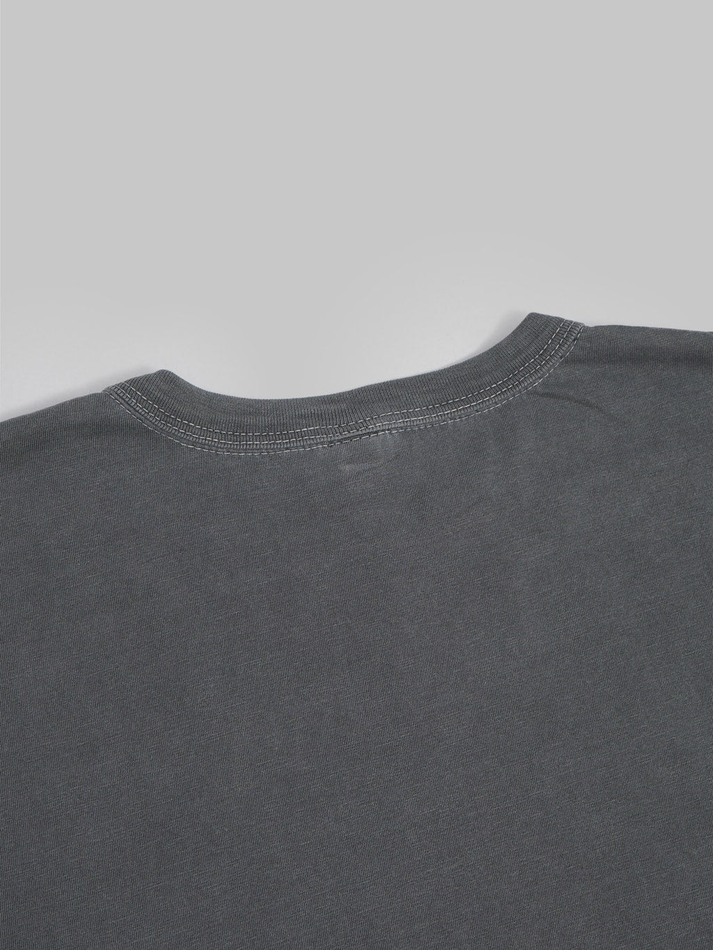 3sixteen garment dyed pima tshirt smoke back collar