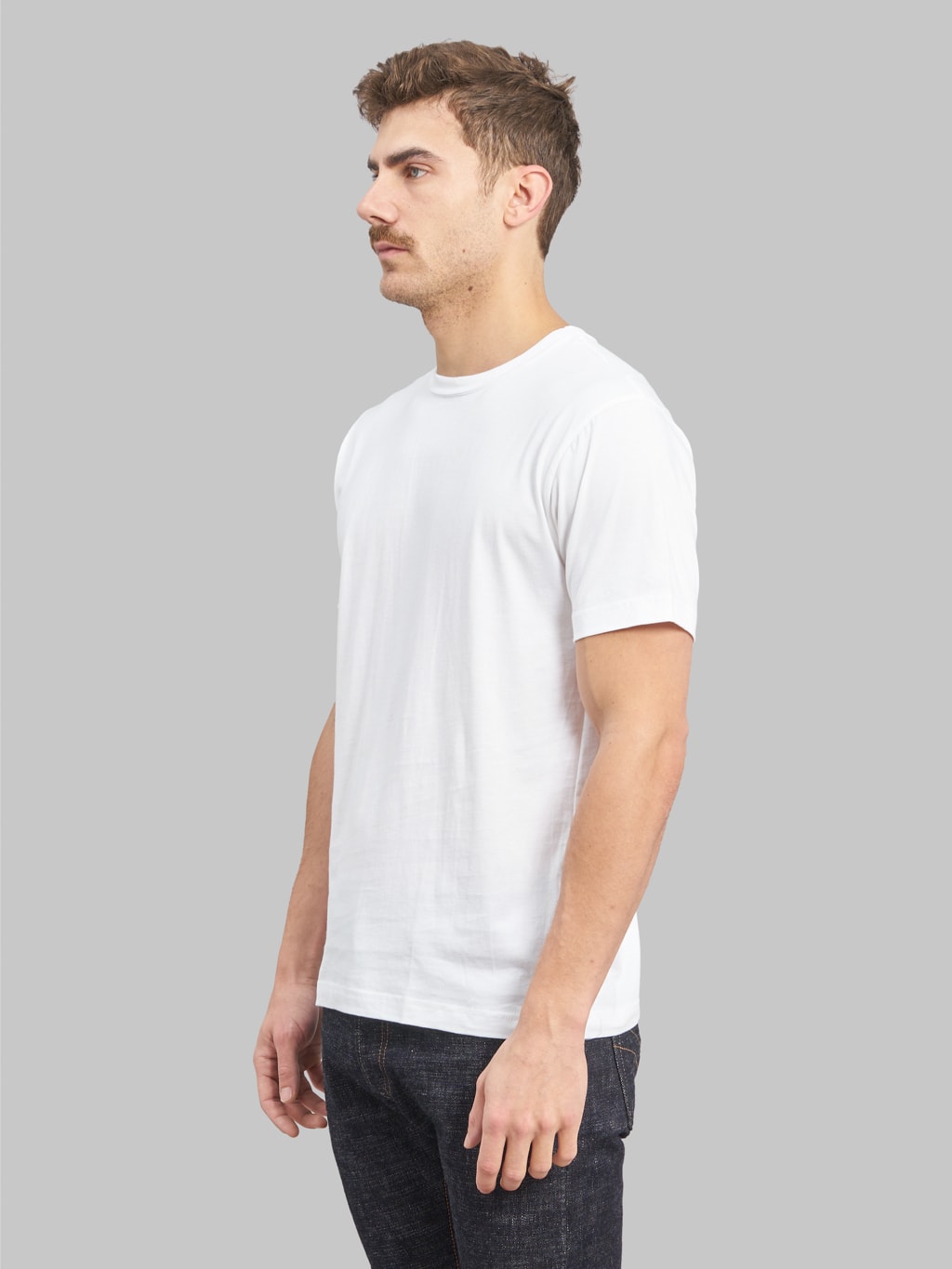 3sixteen pima tshirt white 2 pack relaxed model side fit