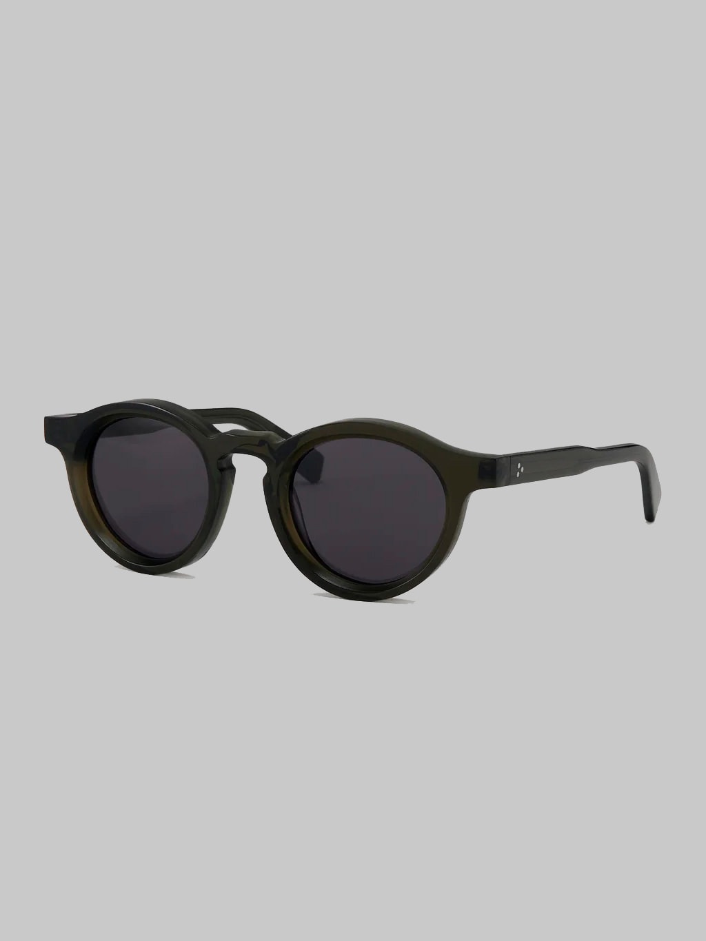 3sixteen green sunglasses rounded nylon lens