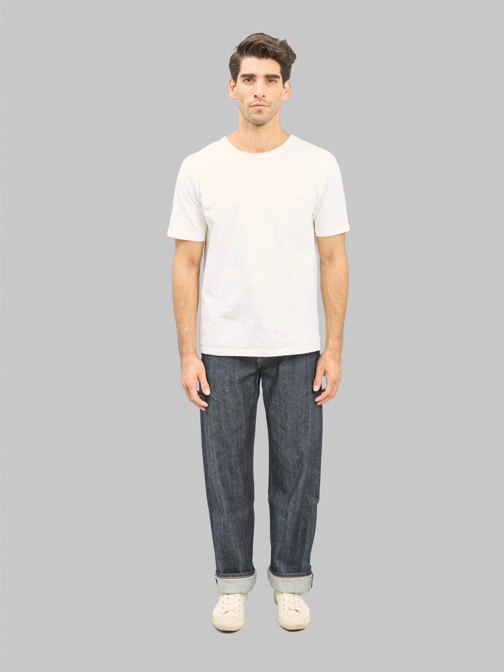 3sixteen RS 100 Relaxed Straight Jeans model front look